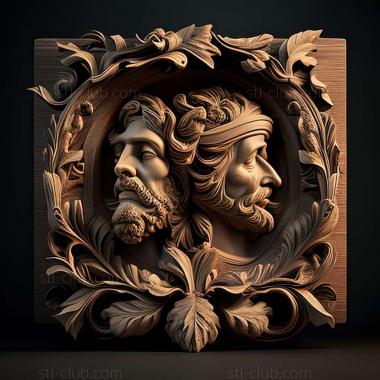 3D model RELIEFCARVED WOODEN (STL)